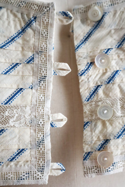 Handcrafted French Antique Petticoat Bralette