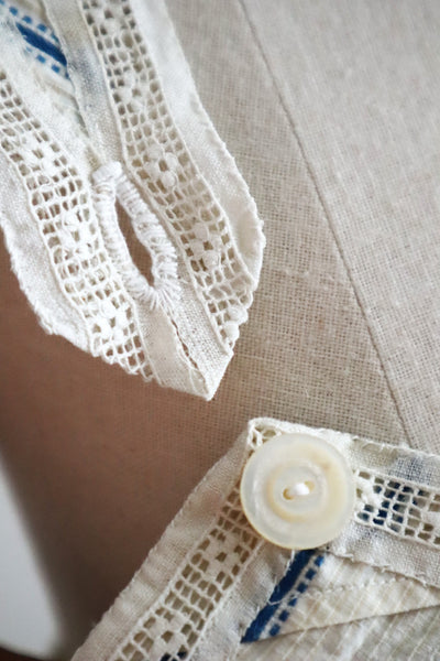 Handcrafted French Antique Petticoat Bralette
