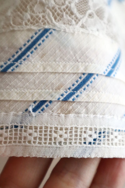 Handcrafted French Antique Petticoat Bralette