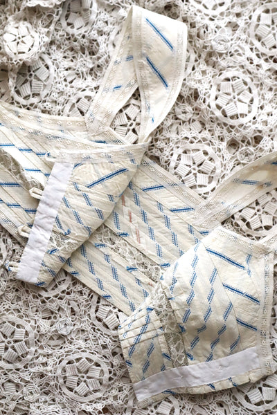 Handcrafted French Antique Petticoat Bralette