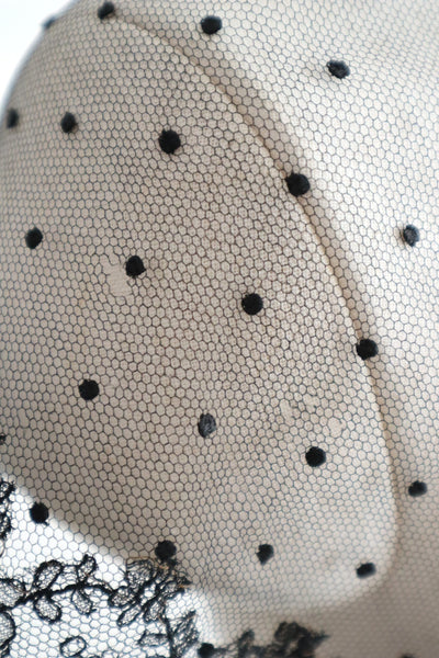 Belle Epoque French Black Lace Shawl