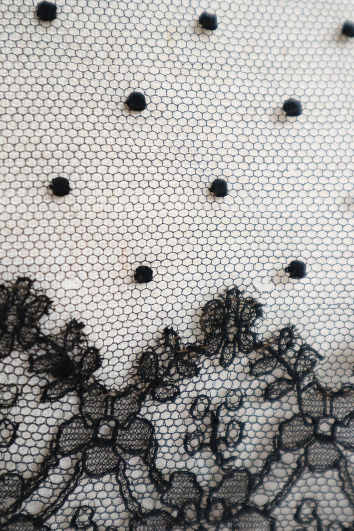 Belle Epoque French Black Lace Shawl