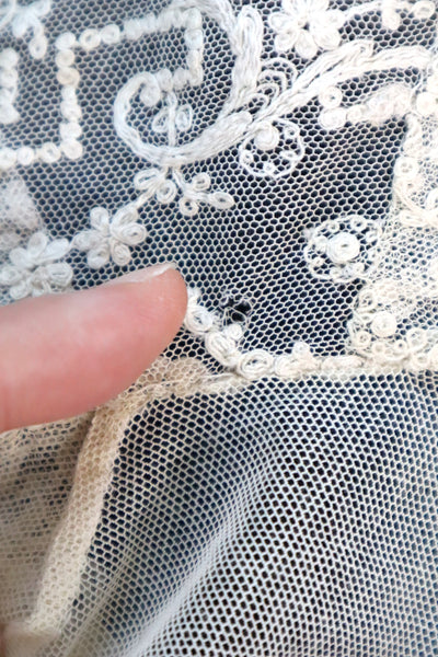 1910s French All Tulle Lace Dickey