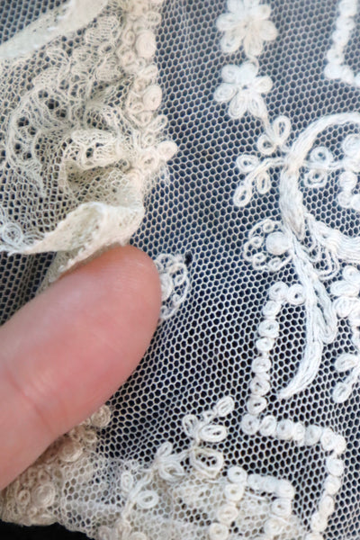 1910s French All Tulle Lace Dickey