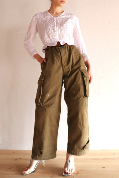 1910s French Cotton Cutwork Embroidered Blouse