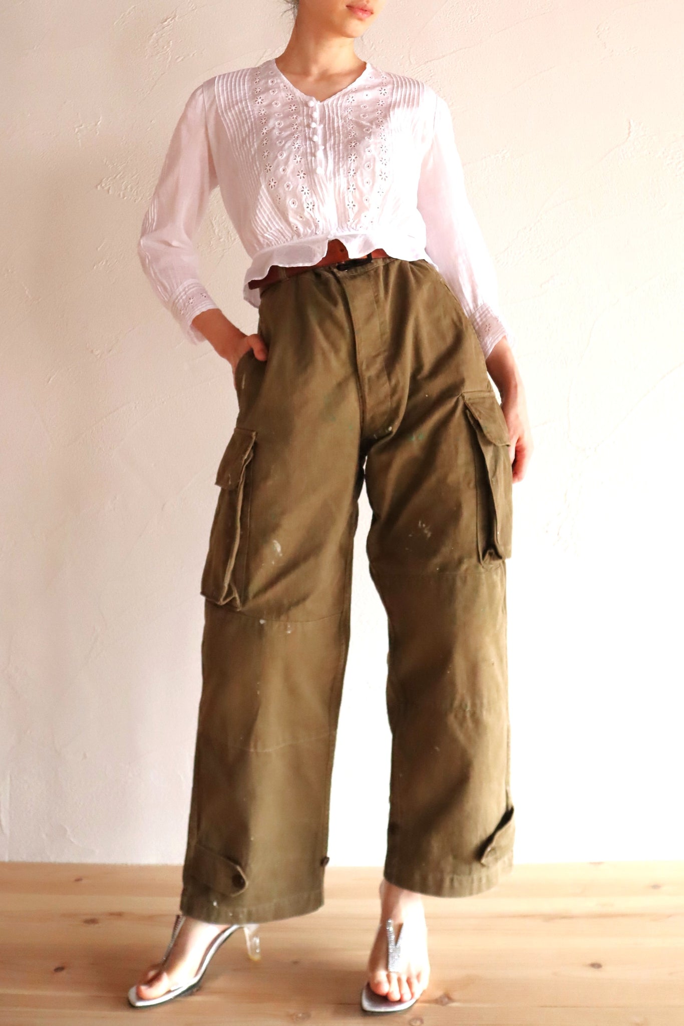 1940s French Army M-47 Early Cargo Trousers