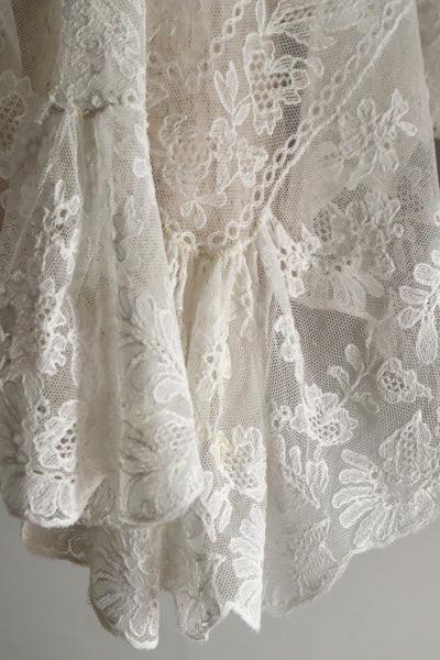 1910s Edwardian Lace Shawl