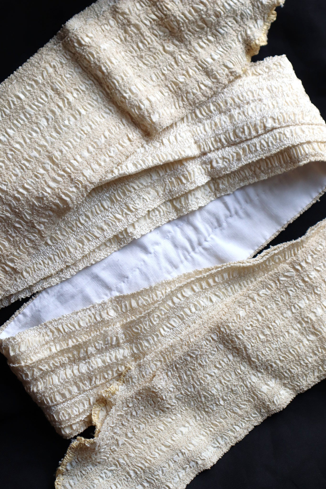Handcrafted French Vintage Ribbon Sash Belt