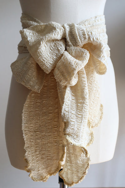 Handcrafted French Vintage Ribbon Sash Belt