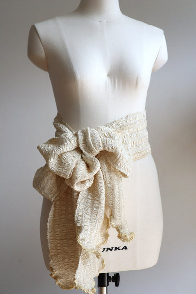 Handcrafted French Vintage Ribbon Sash Belt