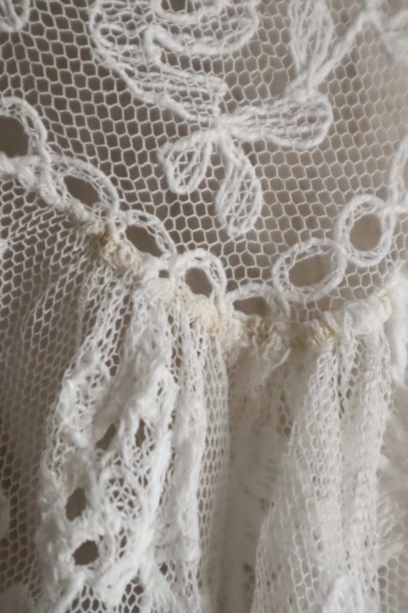1910s Edwardian Lace Shawl