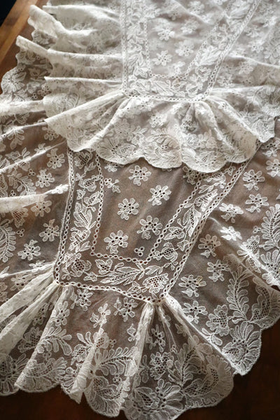 1910s Edwardian Lace Shawl