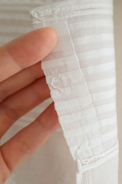 1900s French Broderie Anglaise Capelet