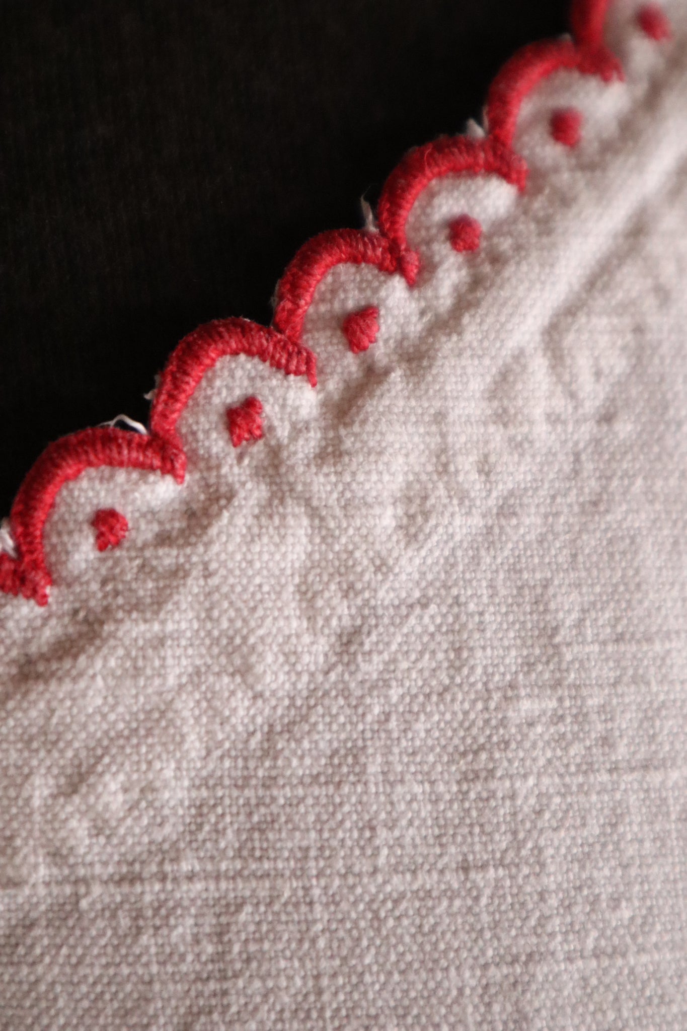 Late 19th Century French Hand-Sewn Linen Dress