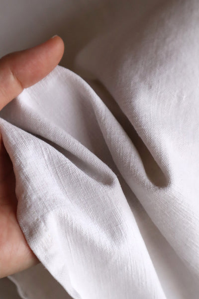 Late 19th Century French Hand-Sewn Linen Dress