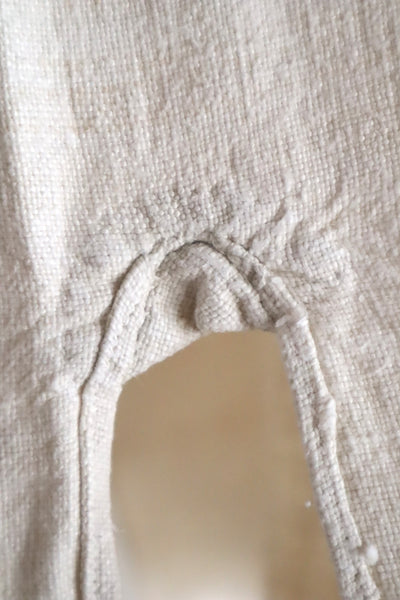 1890s French Homespun Linen Shepherd's Smock