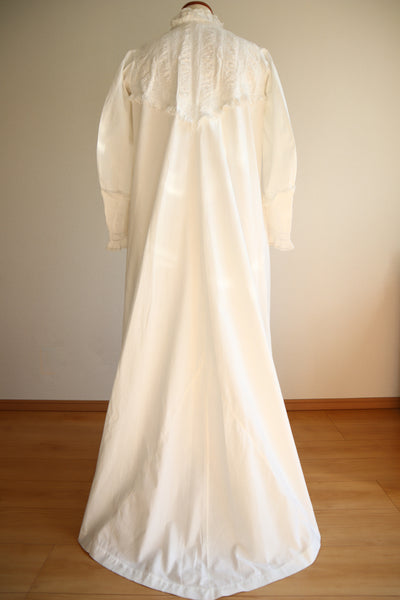 1880s Victorian Broderie Anglaise Dress