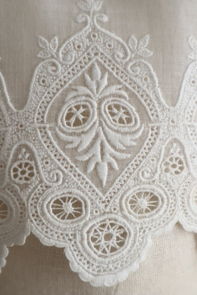 1900s French Broderie Anglaise Capelet