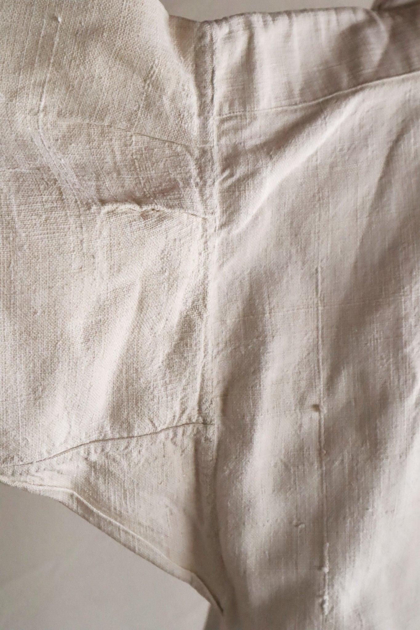 1890s French Homespun Linen Shepherd's Smock