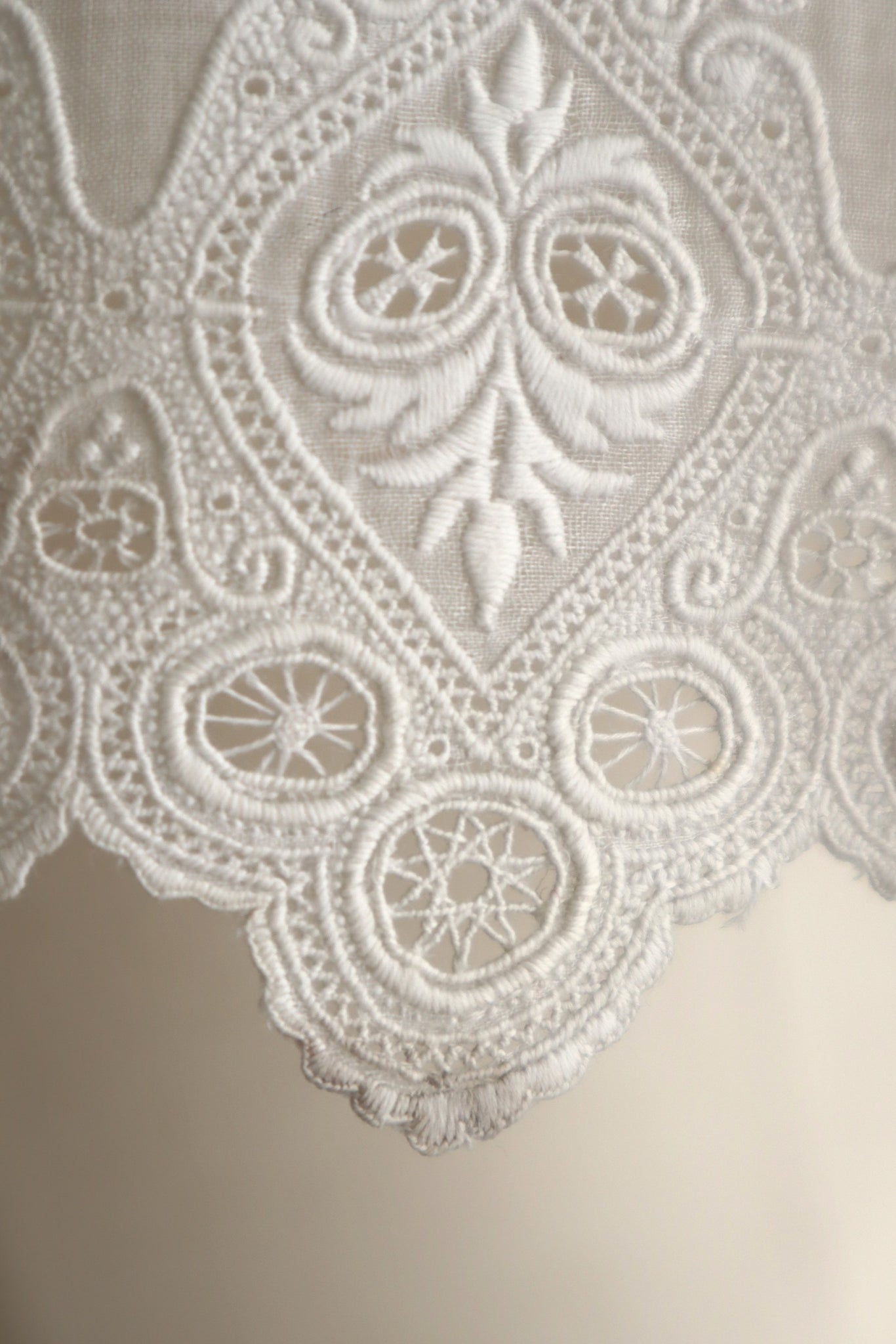 1900s French Broderie Anglaise Capelet