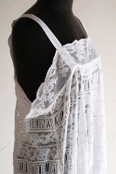 1910s French Valenciennes Lace Cotton Lawn Dress
