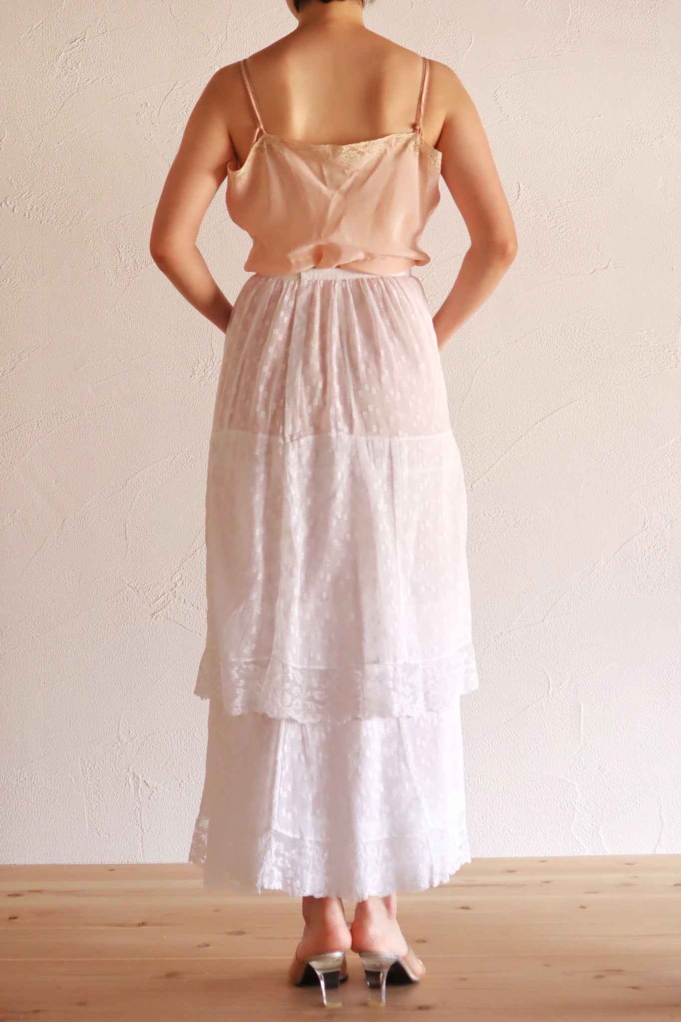 1910s Cotton Tiered Skirt