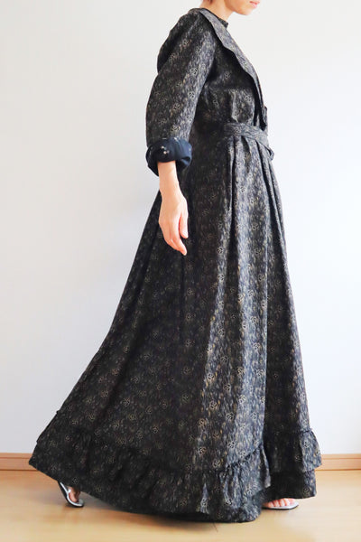 1880~1890s Clover Calico Dress