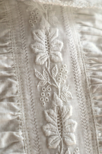 1880s Victorian Broderie Anglaise Dress