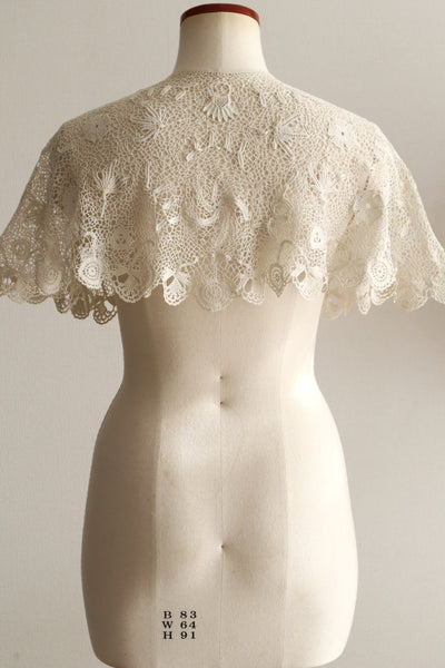 1900s–1910s Edwardian Irish Crochet Lace Collar