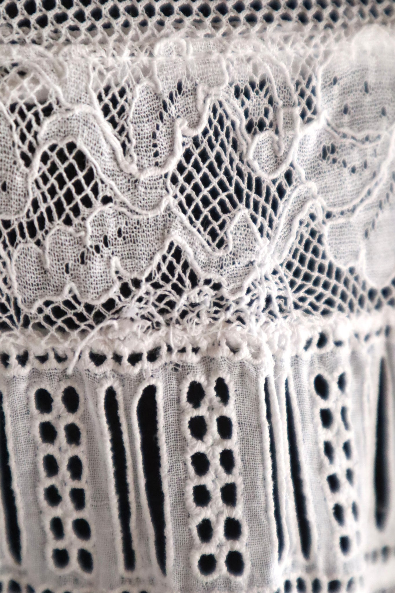 1910s French Valenciennes Lace Cotton Lawn Dress