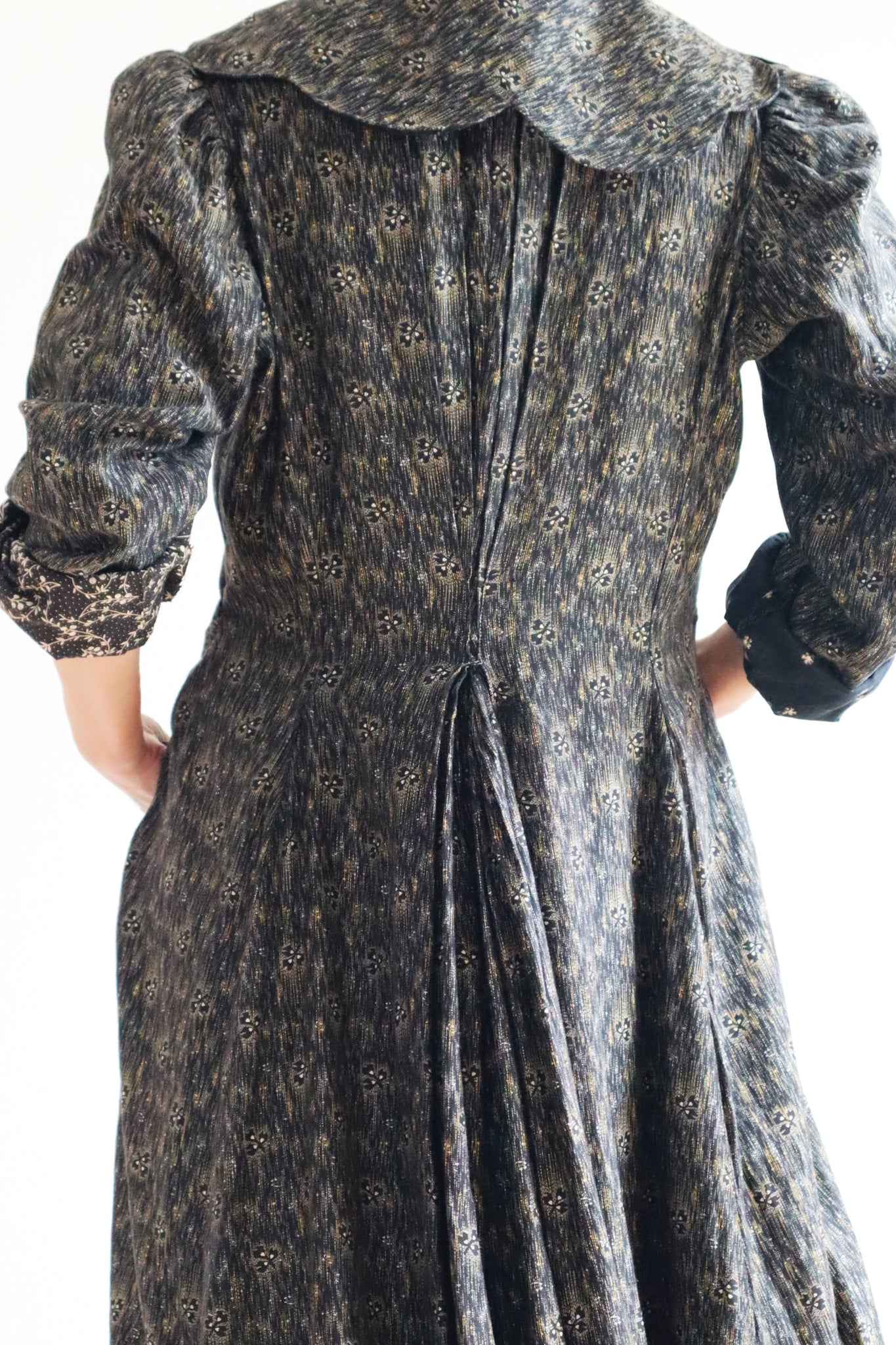 1880~1890s Antique Clover Calico Dress | tradexautomotive.com