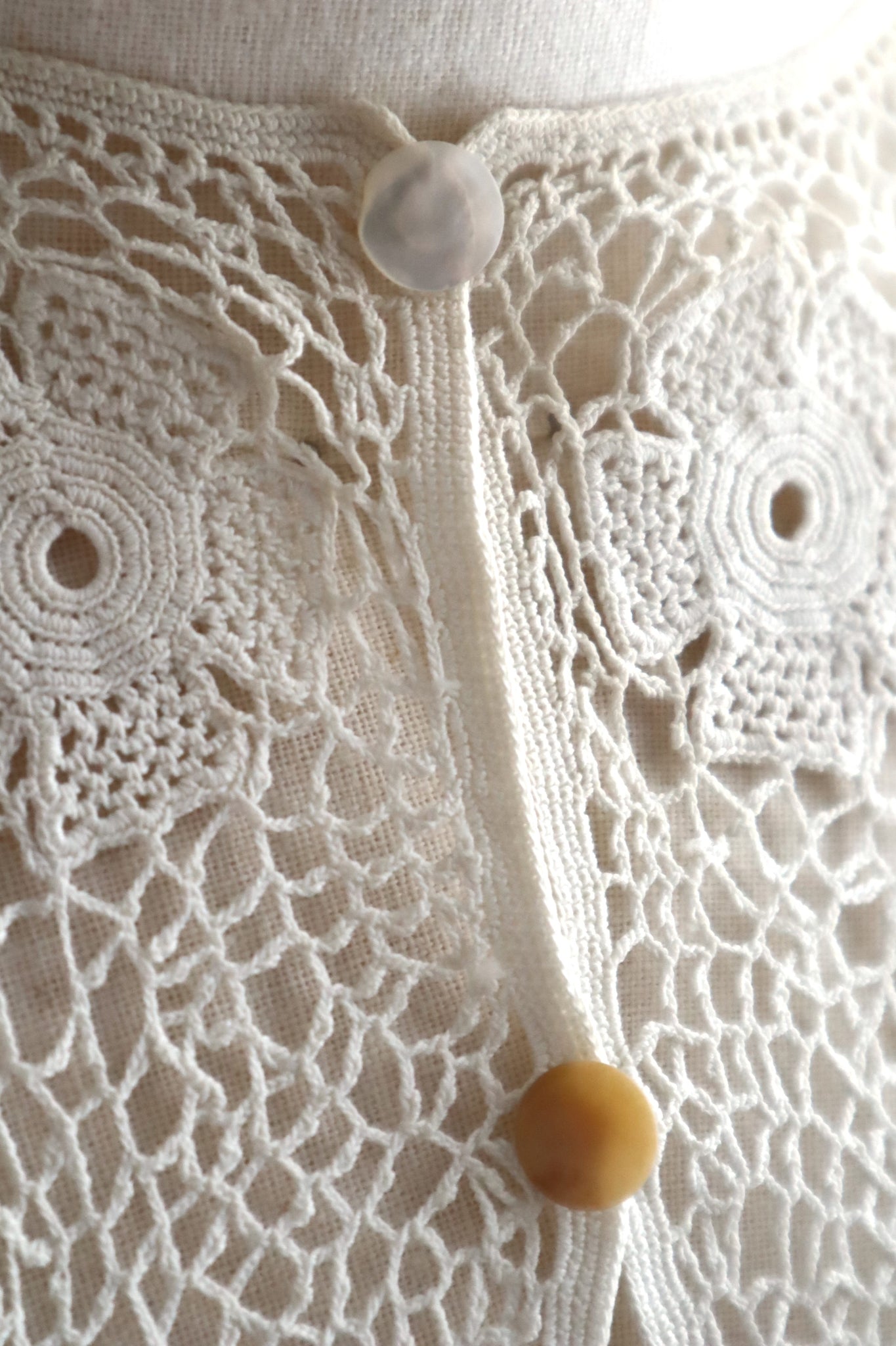 1900s–1910s Edwardian Irish Crochet Lace Collar