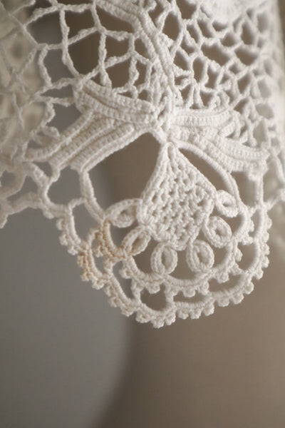 1900s–1910s Edwardian Irish Crochet Lace Collar