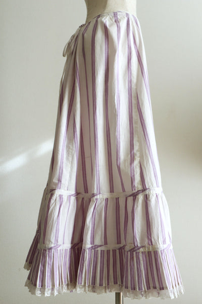 1900s French Linen Petticoat Skirt