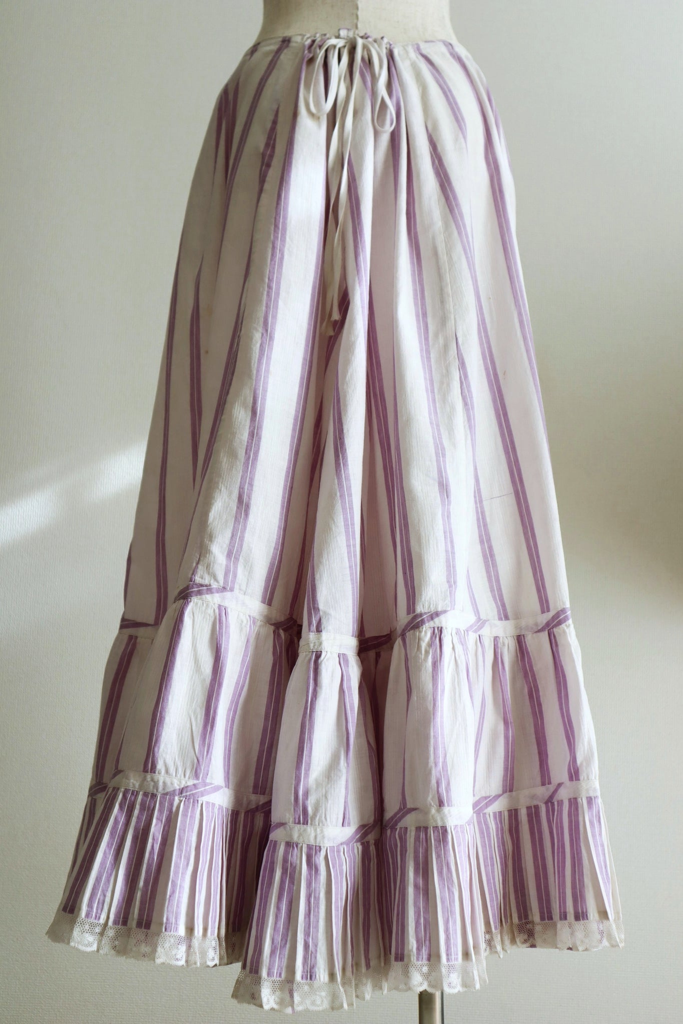 1900s French Linen Petticoat Skirt