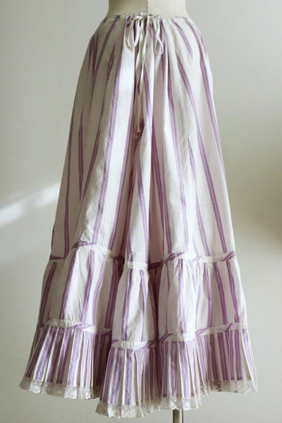 1900s French Linen Petticoat Skirt