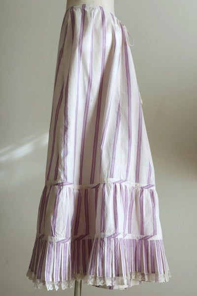 1900s French Linen Petticoat Skirt