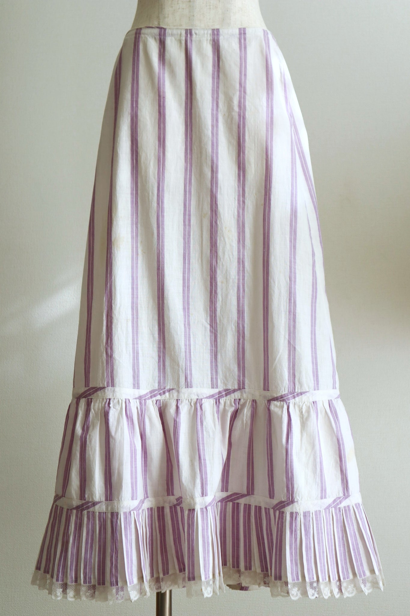 1900s French Linen Petticoat Skirt