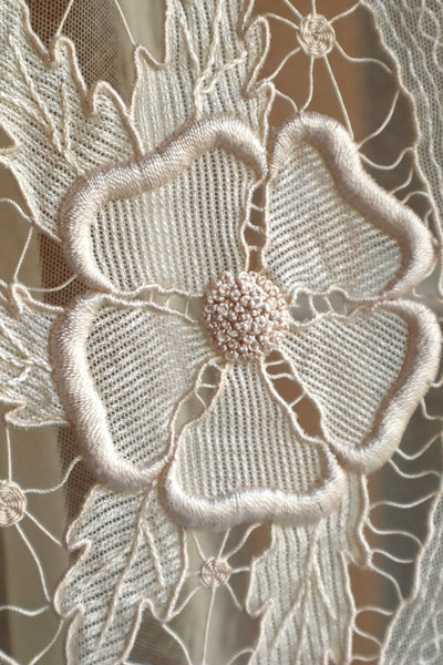 1930s Floral Lace Bed Cover