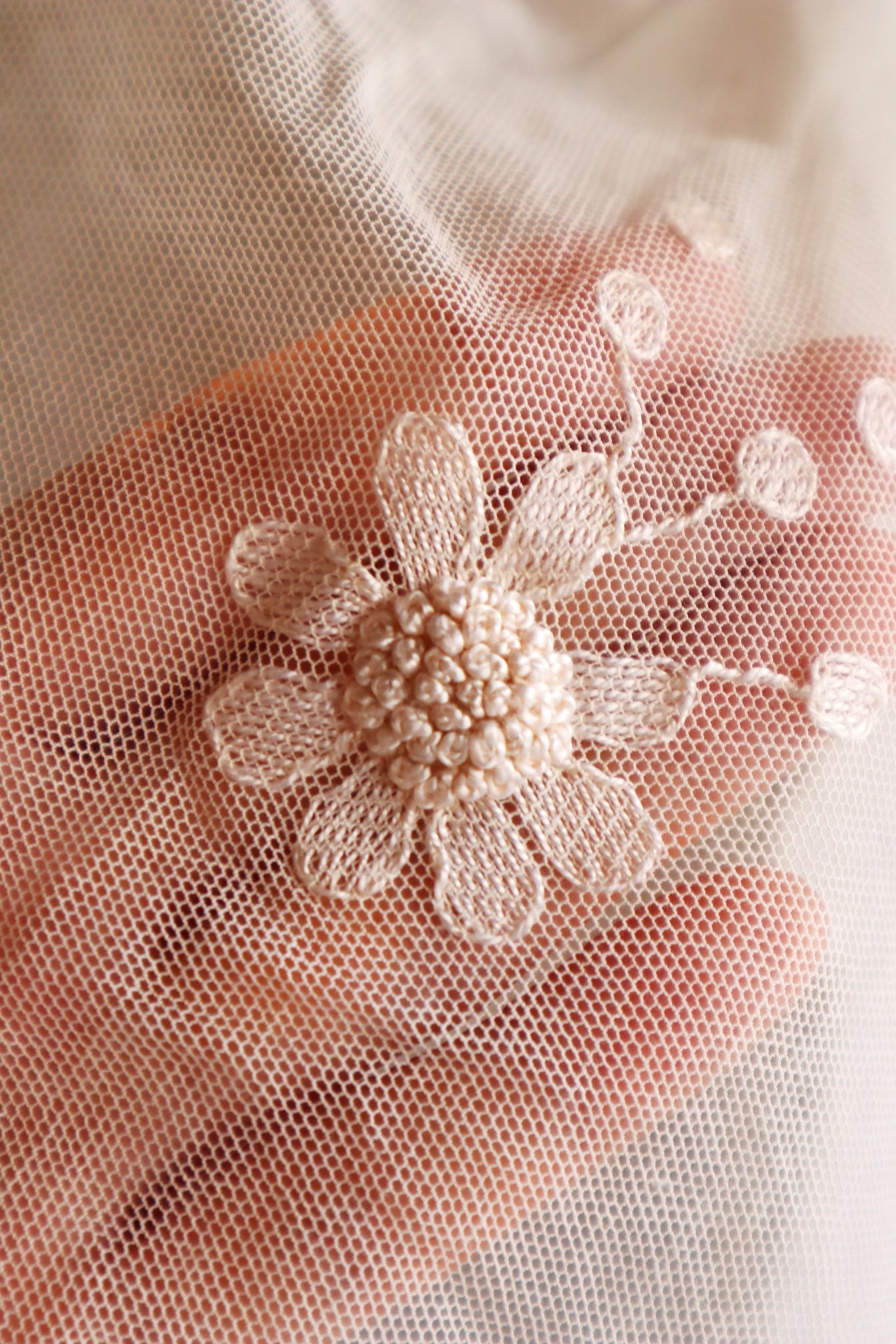 1930s Floral Lace Bed Cover
