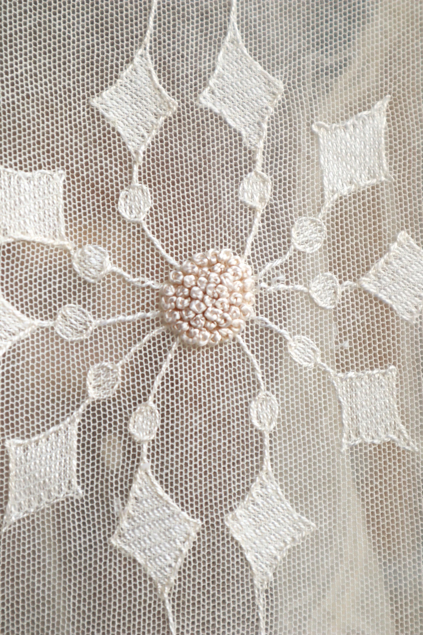 1930s Floral Lace Bed Cover