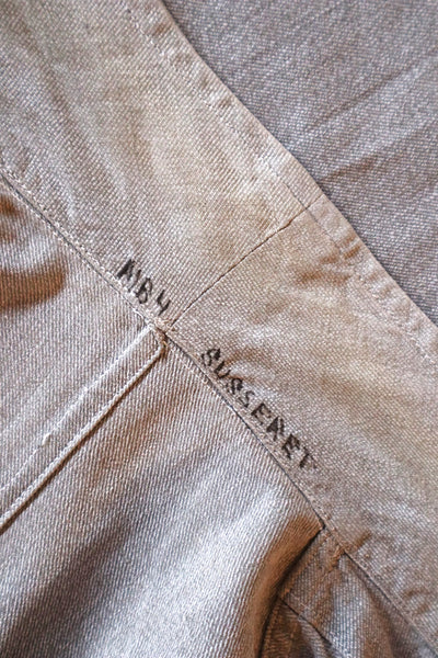 1960s French Grey Cotton Atelier Coat