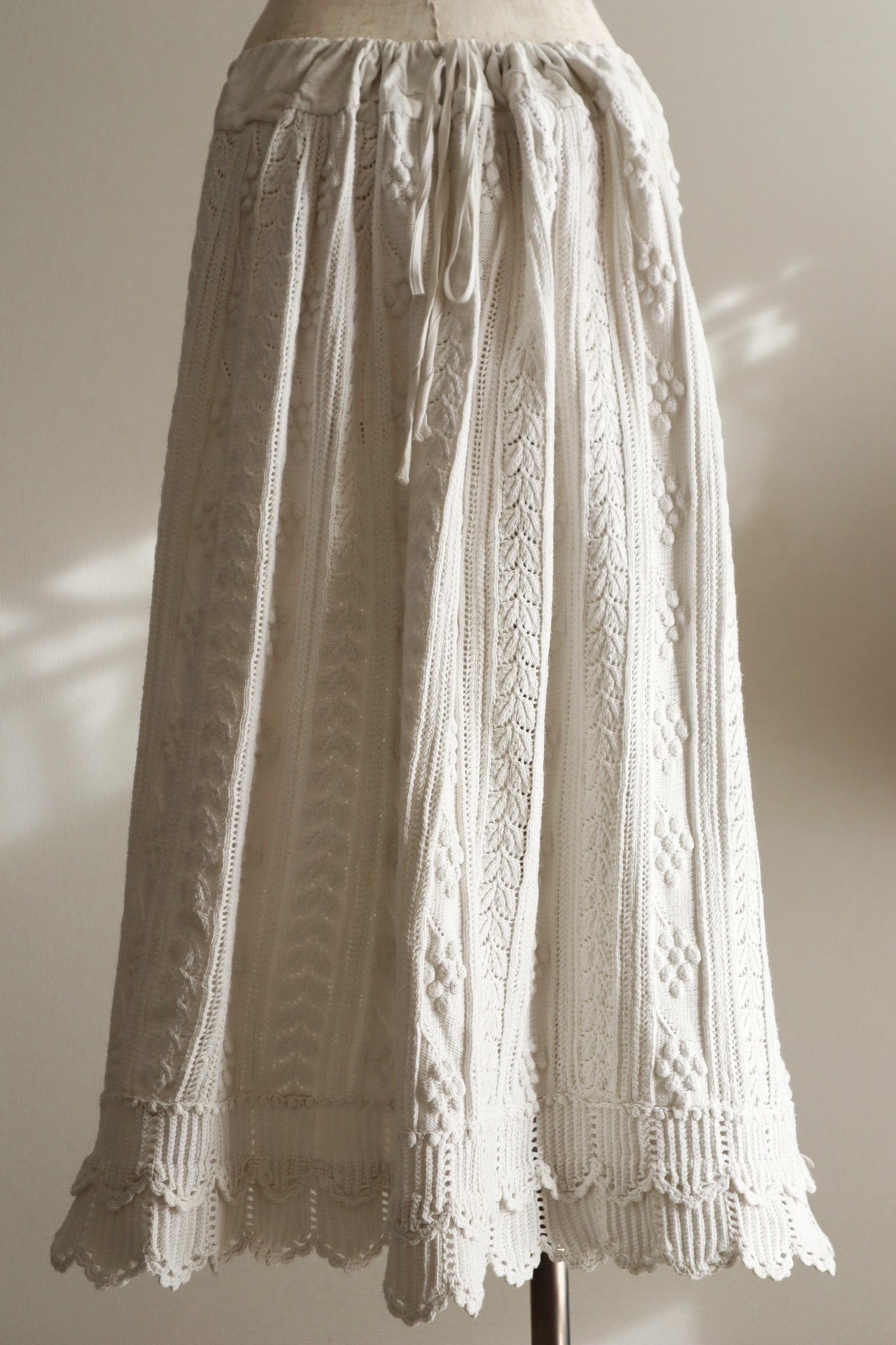 Belle Epoque French Hand Crocheted Skirt
