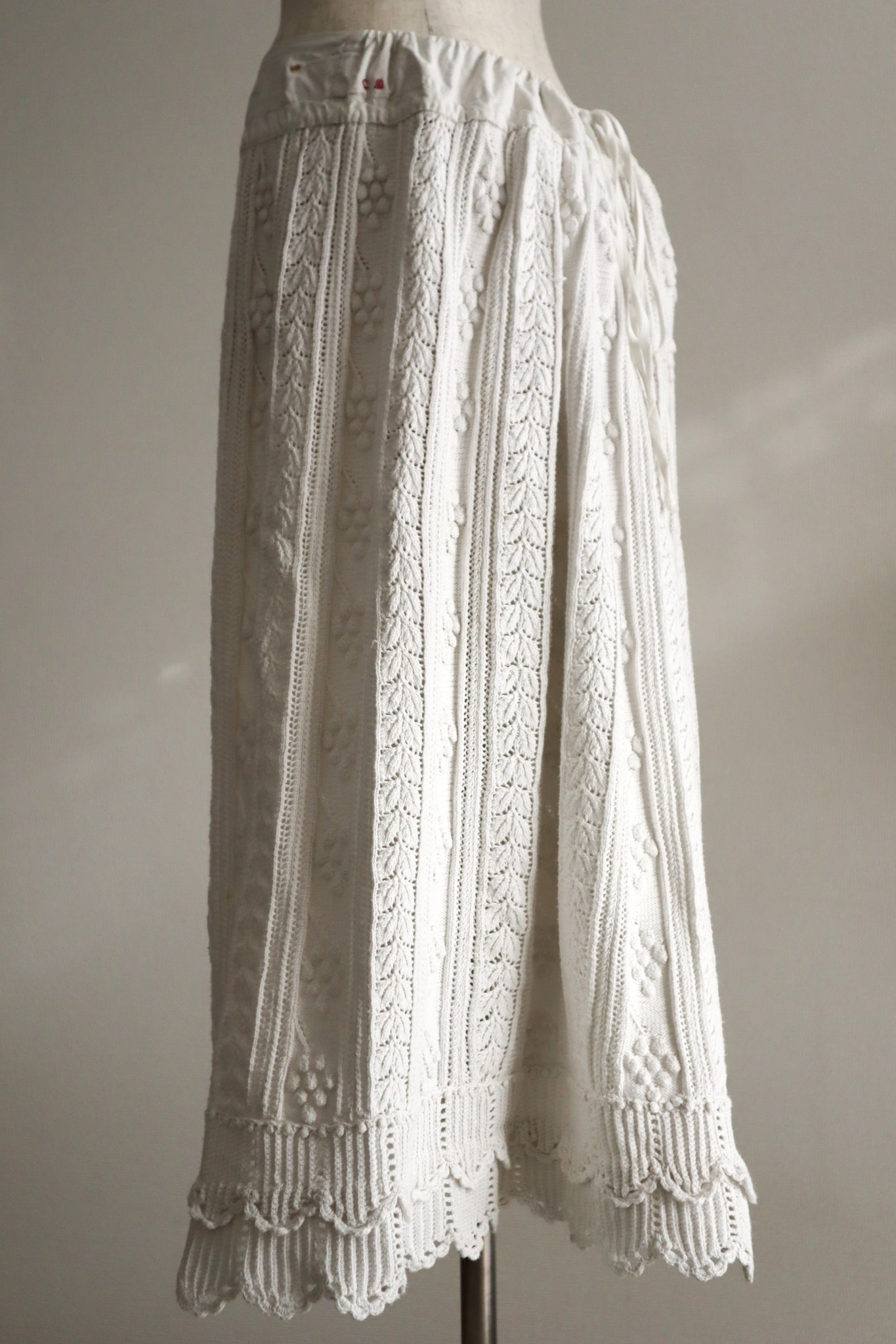 Belle Epoque French Hand Crocheted Skirt