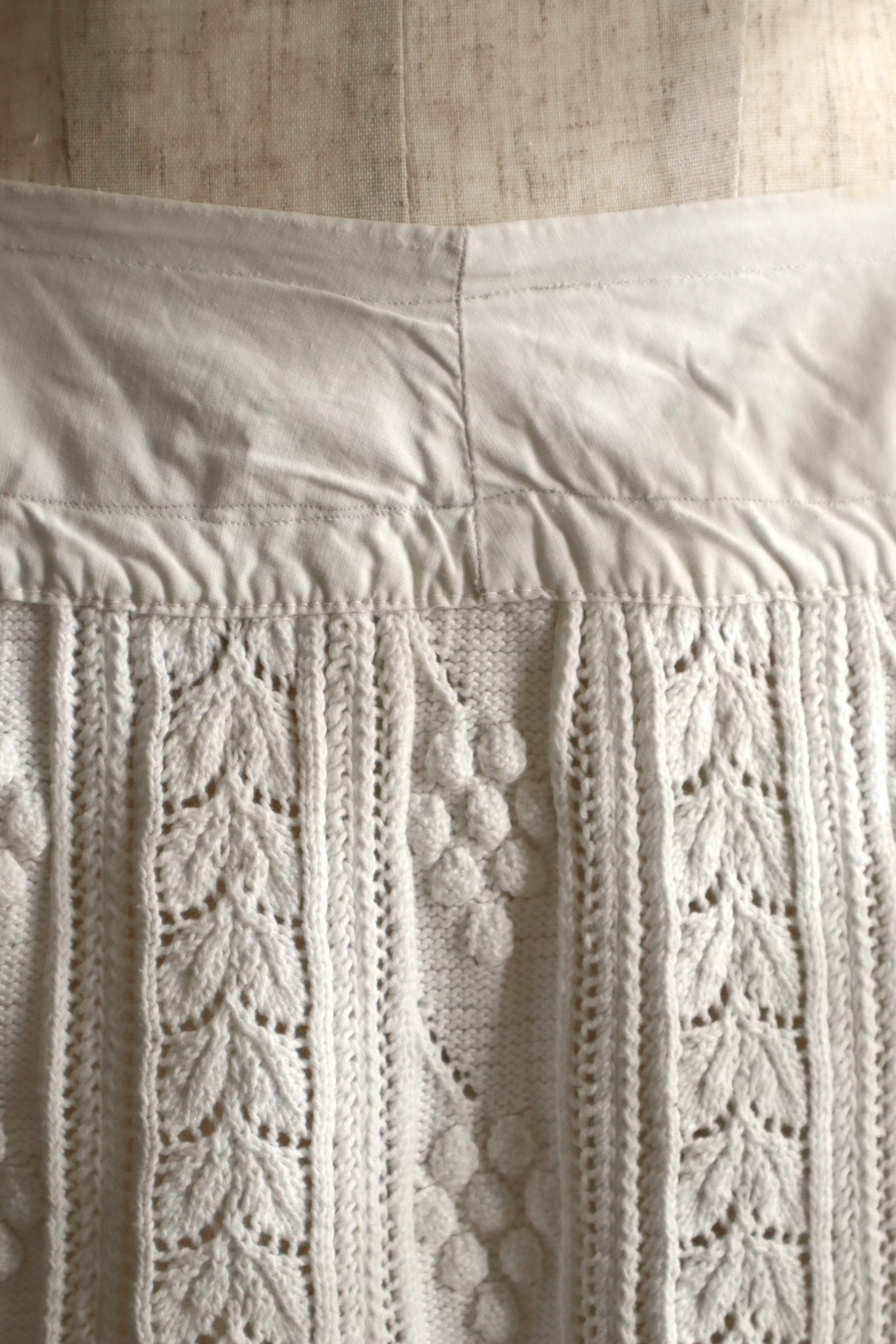 Belle Epoque French Hand Crocheted Skirt