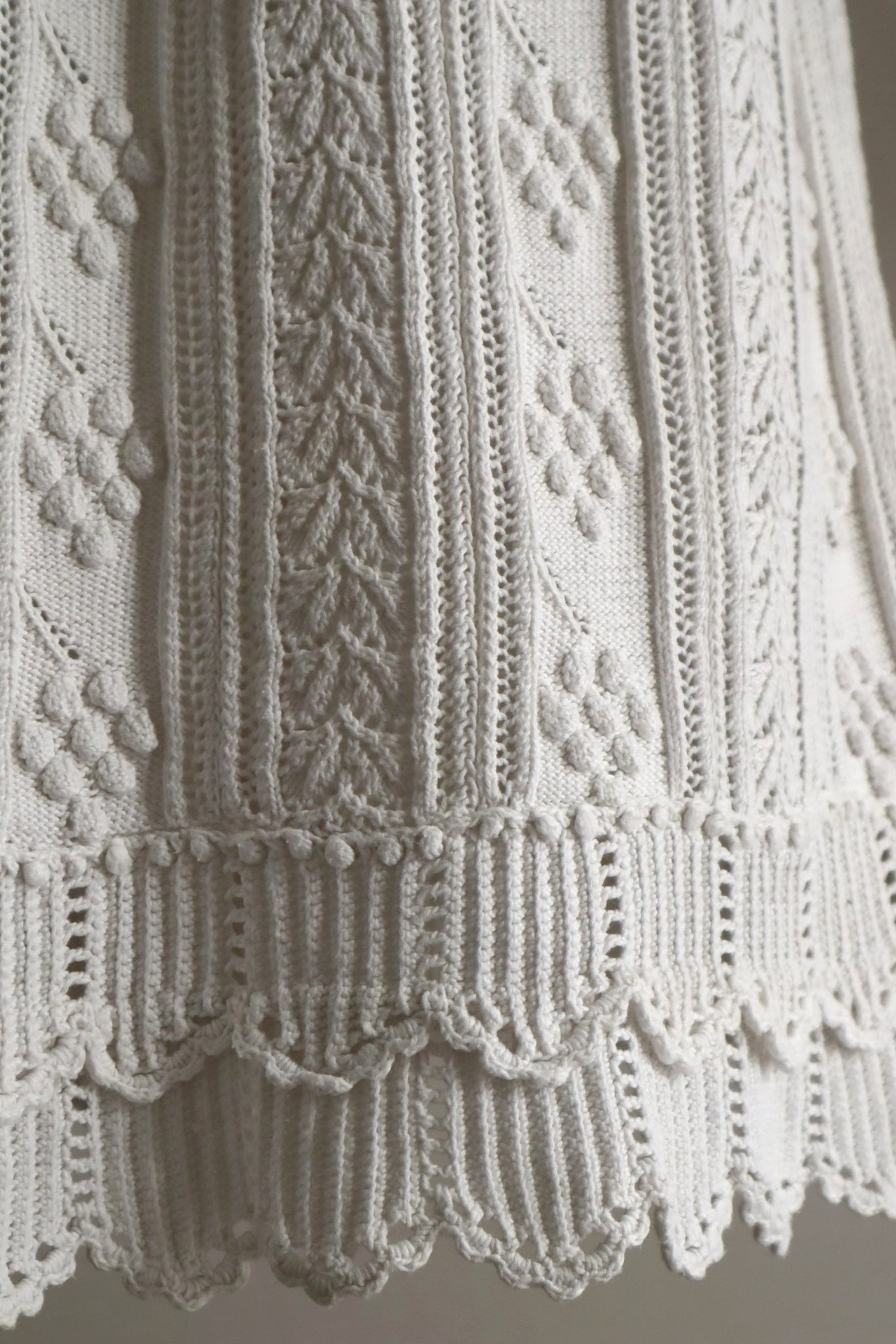 Belle Epoque French Hand Crocheted Skirt