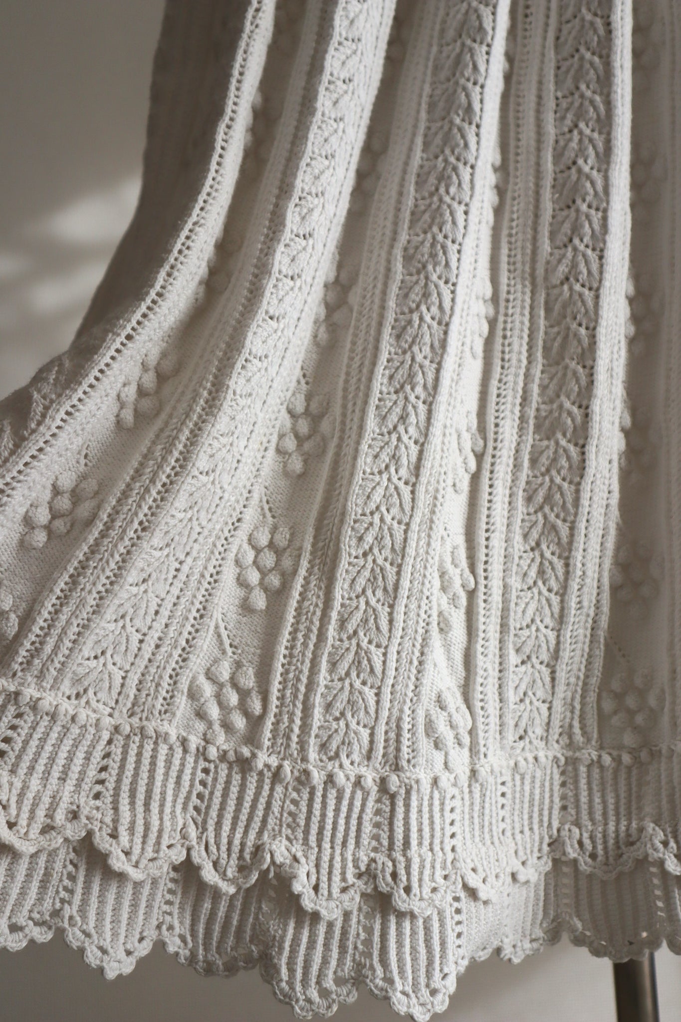 Belle Epoque French Hand Crocheted Skirt