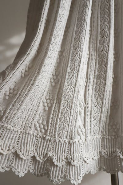 Belle Epoque French Hand Crocheted Skirt