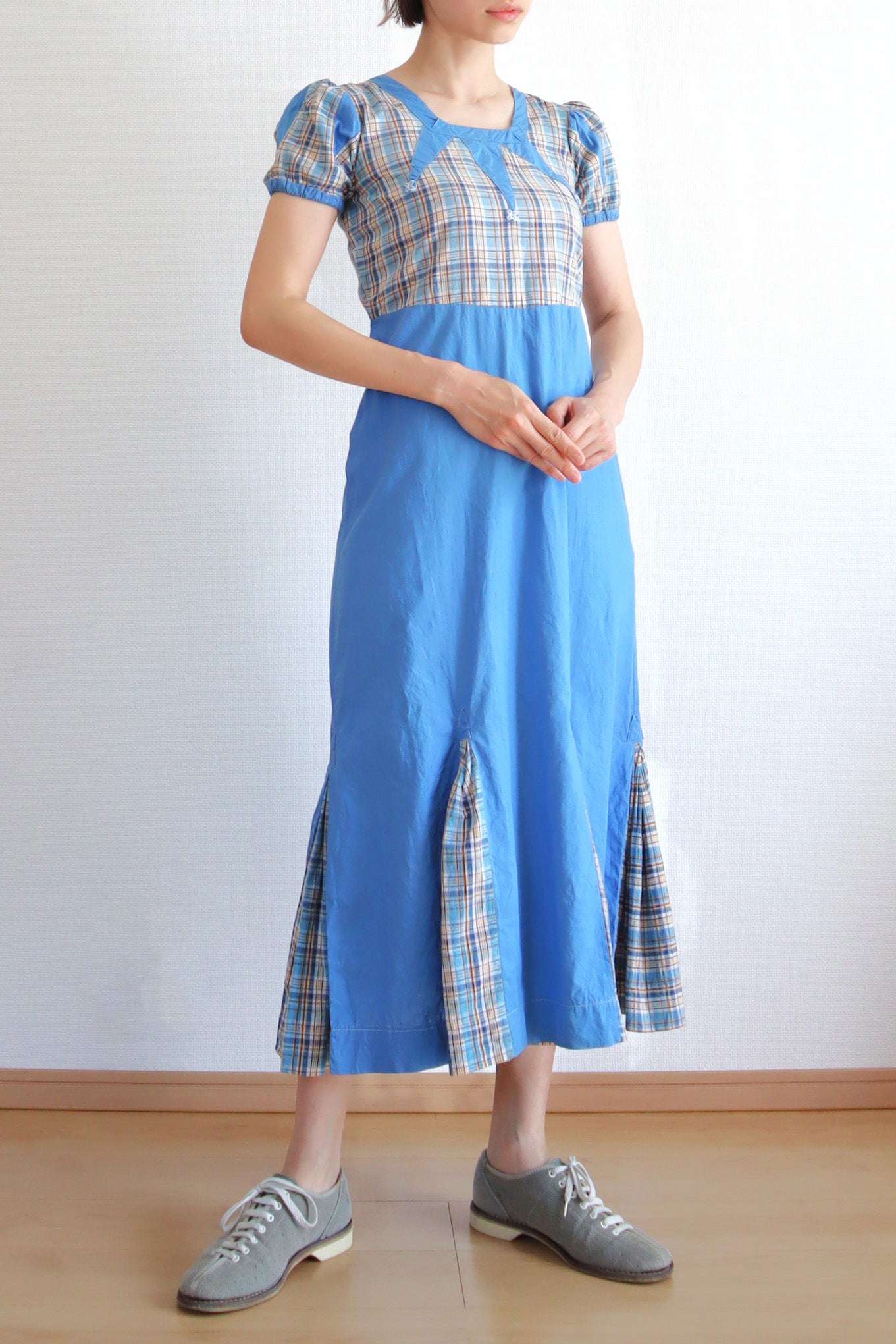 1930s Home made Cotton Dress Size S