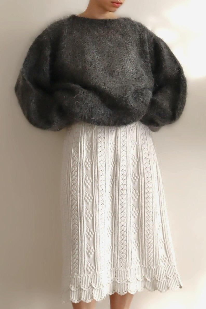 Belle Epoque French Hand Crocheted Skirt
